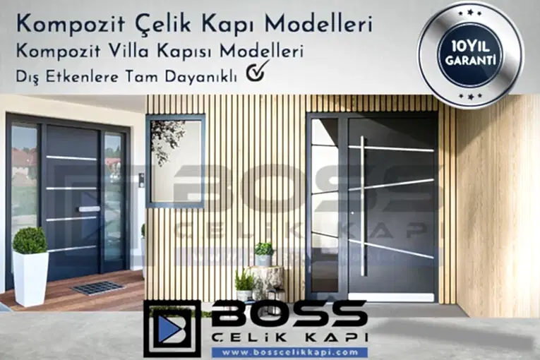 Boss Çelik Kapı Kompozit Villa Kapısı Modelleri Kompozit Çelik Kapı Modelleri