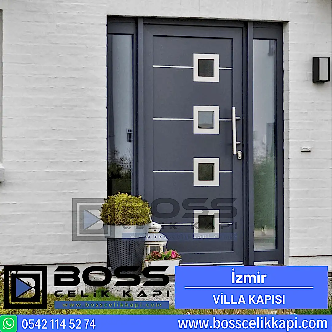 İzmir Villa Kapısı Modelleri Fiyatları Haustüren Entrance Doors Steel Doors Boss Çelik Kapı (1)