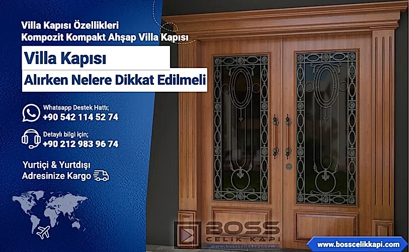 Villa Kapısı Alırken Nelere Dikkat Edilmeli Villa Kapısı Modelleri Fiyatları Boss Çelik Kapı