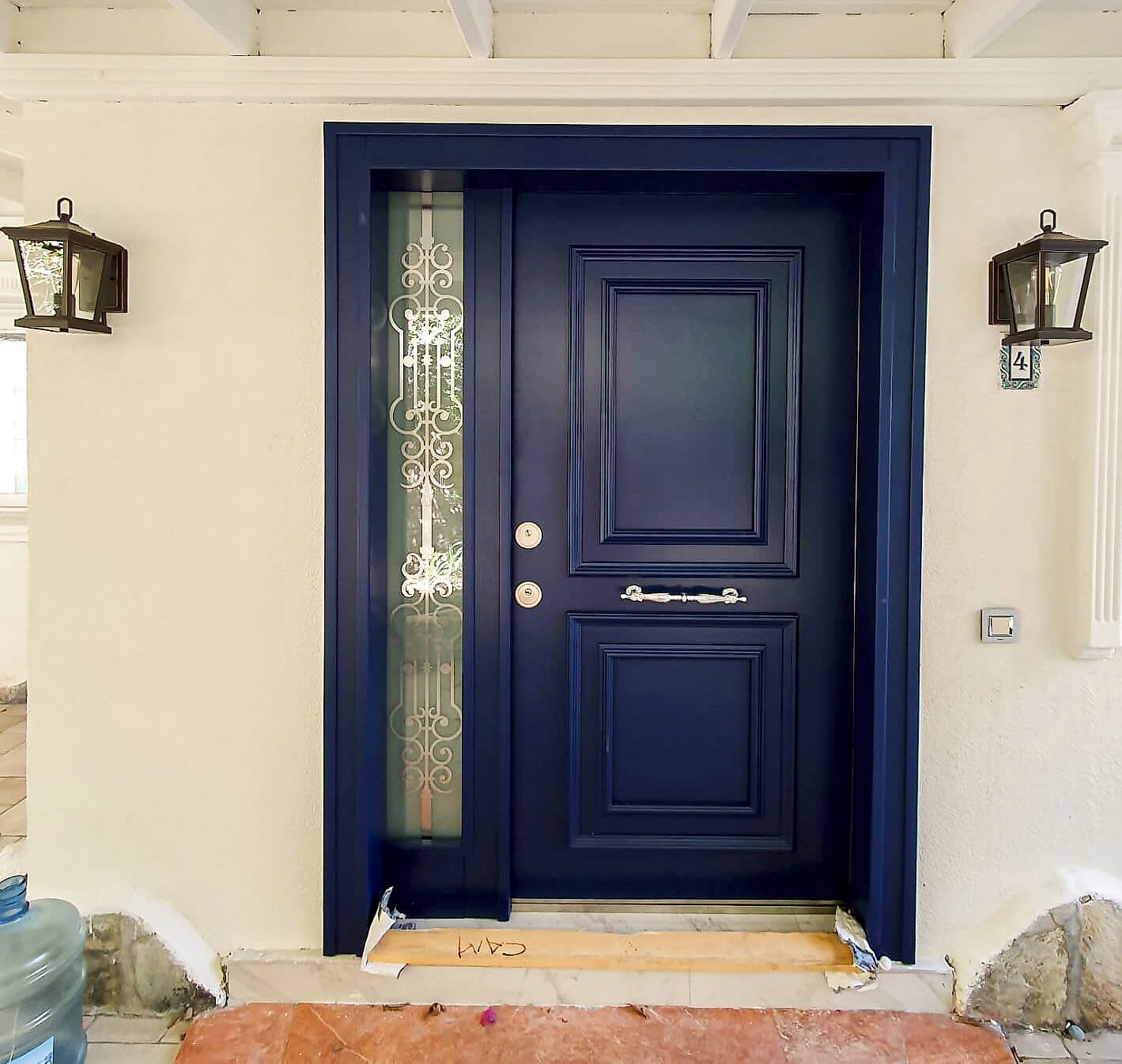 Bodrum Villa Kapısı Modelleri 10 Bodrum Mavi Kapı Modelleri Villa Kapısı Boss Çelik Kapı Taş Evler