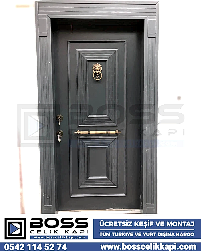 Antrasit Gri Siyah Çelik Kapı Modelleri Çelik Kapı Fiyatları İstanbul Klasik Modern