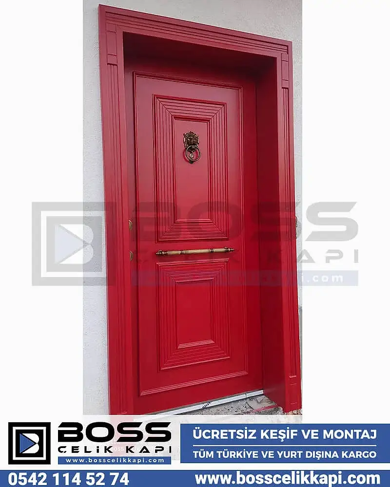 Çelik Kapı Modelleri Çelik Kapı Fiyatları İstanbul Çelik Kapı Aslan Taktak Kırmızı Çelik Kapı