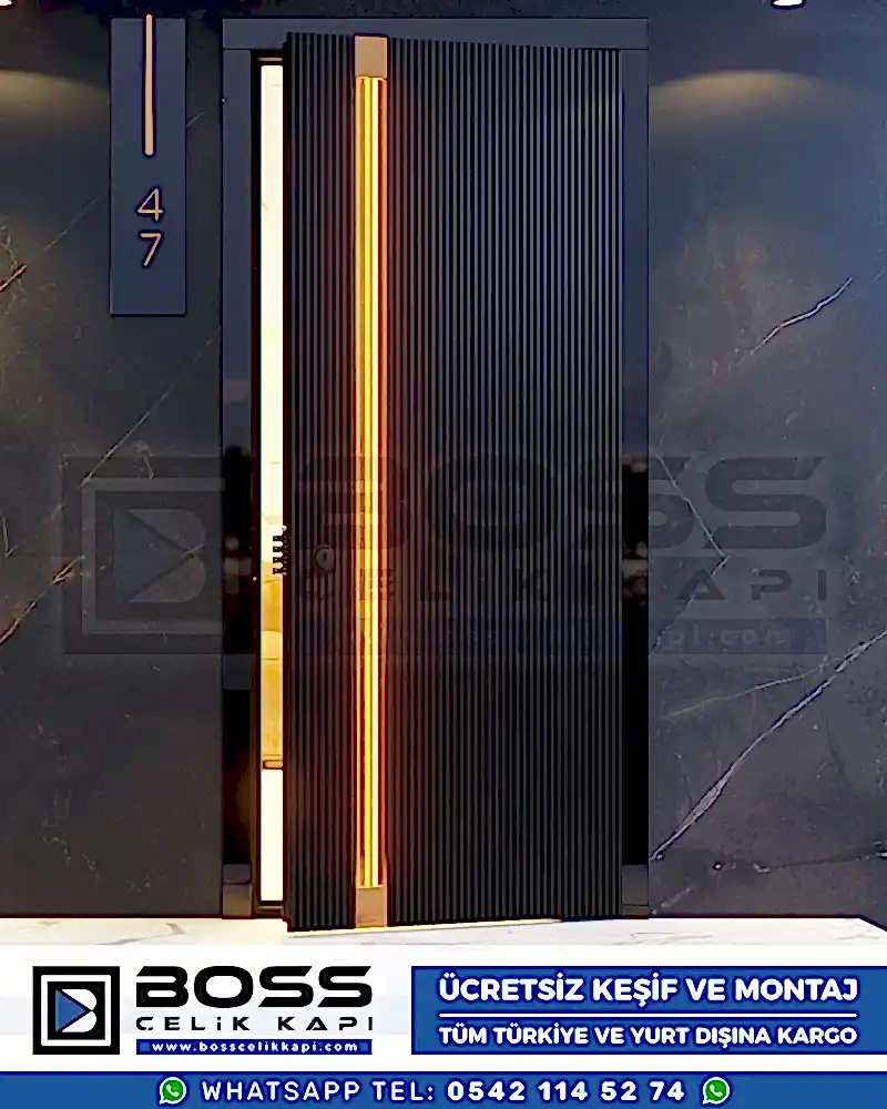 Çelik Kapı Modern Çelik Kapı Lüks Çelik Kapı Fiyatları İstanbul Çelik Kapı Modelleri (28)
