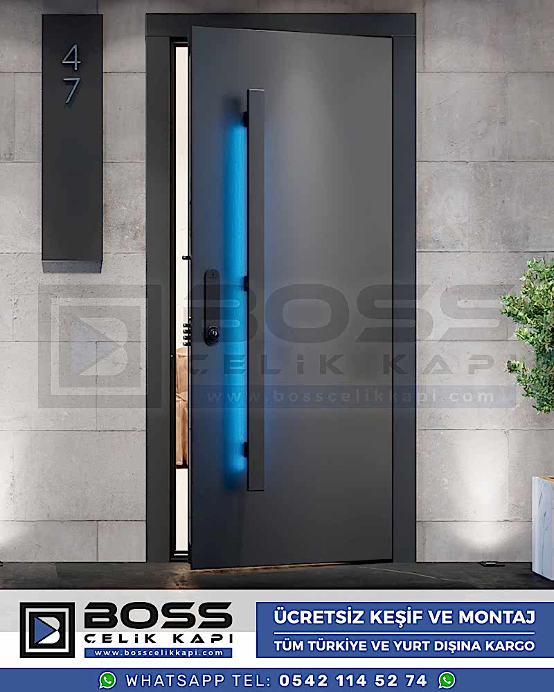 Çelik Kapı Modern Çelik Kapı Lüks Çelik Kapı Fiyatları İstanbul Çelik Kapı Modelleri (29)