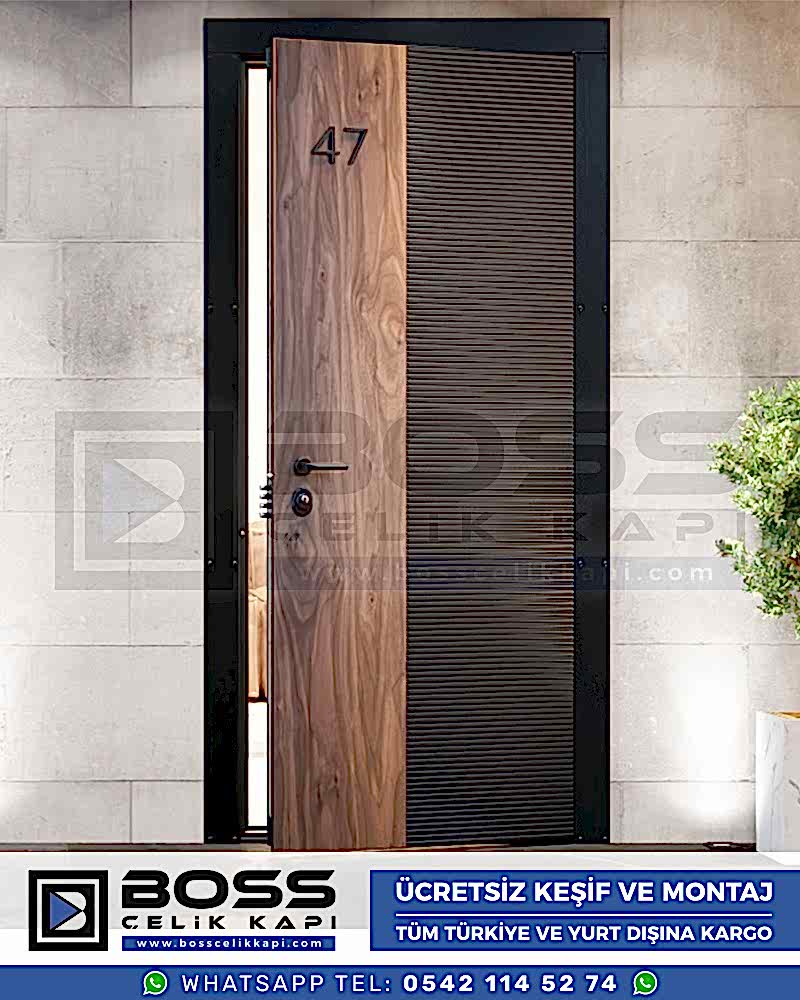 Çelik Kapı Modern Çelik Kapı Lüks Çelik Kapı Fiyatları İstanbul Çelik Kapı Modelleri (30)