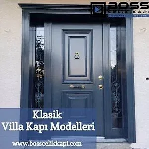 Klasik Villa Kapı Modelleri Villa Çelik Kapı Ahşap Kaplama Klasik Villa Kapıları