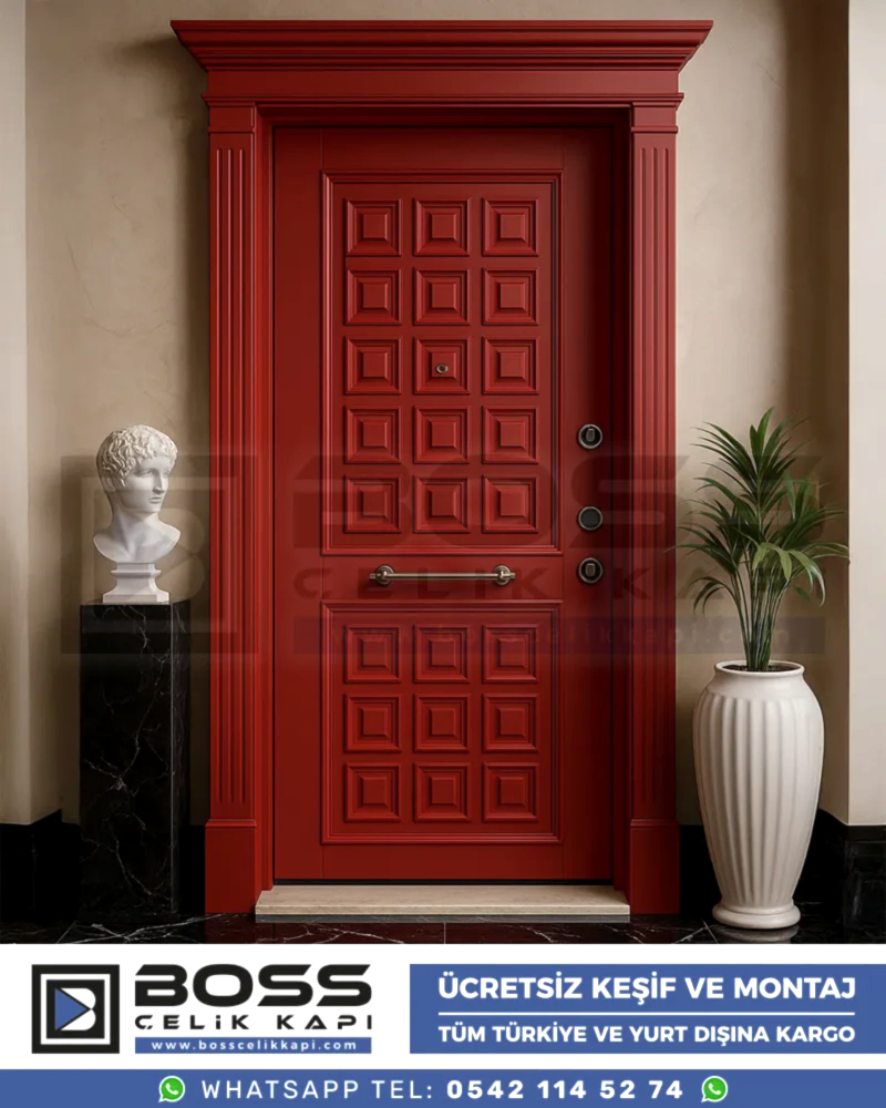 Hestia-Bordo-Kirmizi-Celik-Kapi-Modelleri-Fiyatlari