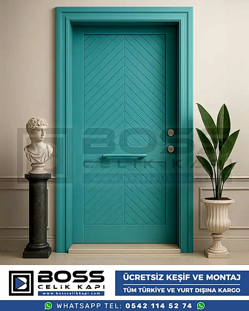 Mercan-Turkuaz-Celik-Kapi