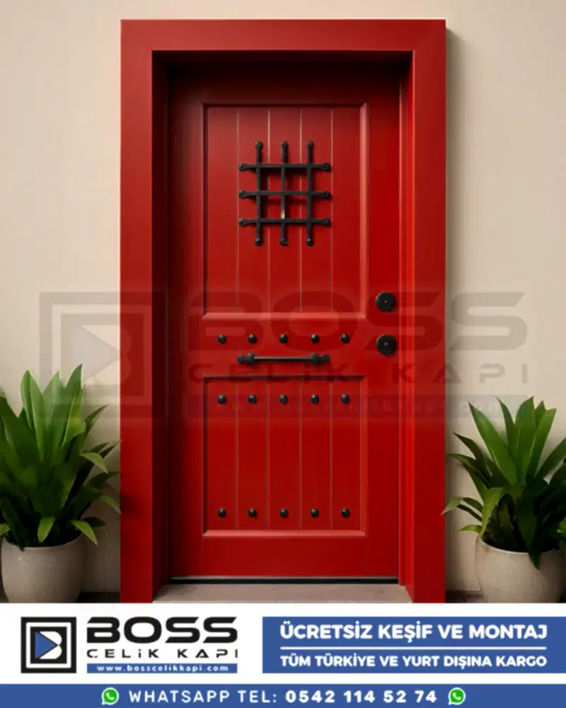 Morpheus-Kirmizi-Antik-Celik-Kapi