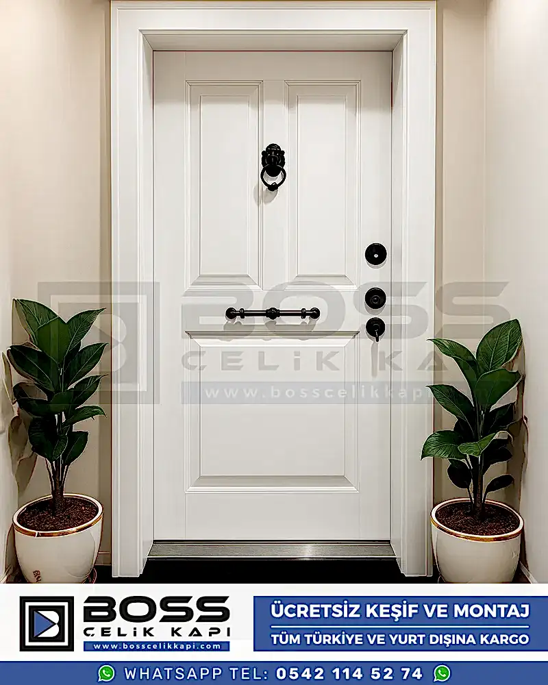 Nemesis-Klasik-Beyaz-Celik-Kapi-Modern-Design