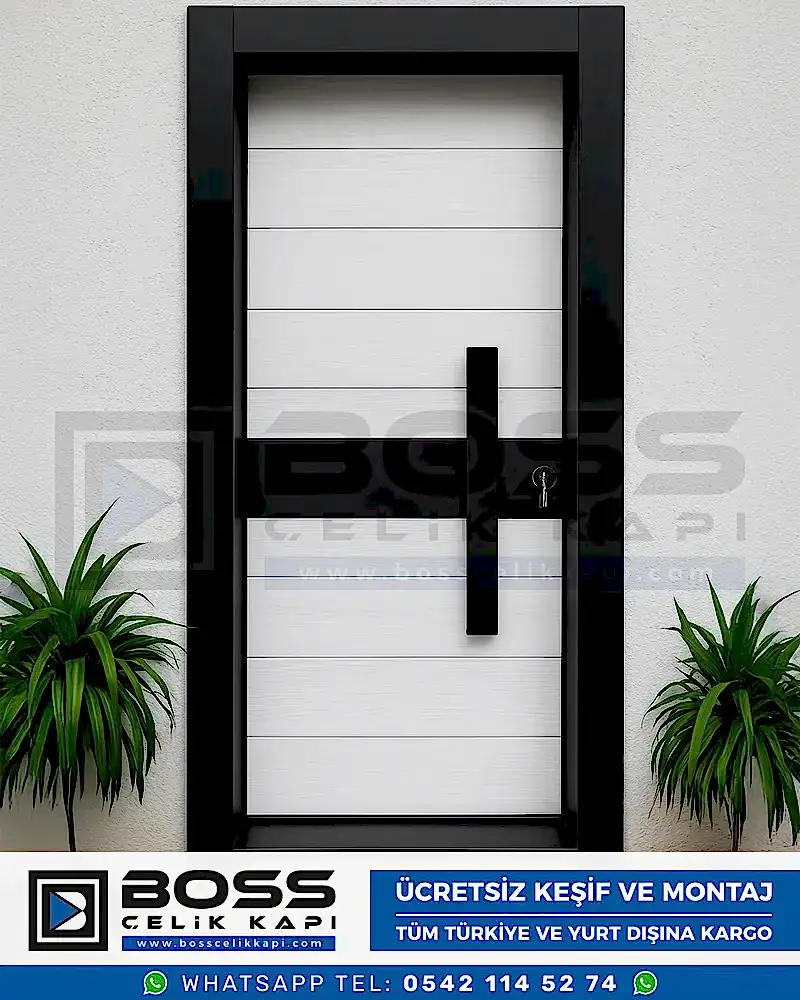 Ocean-Siyah-Beyaz-Celik-Kapi