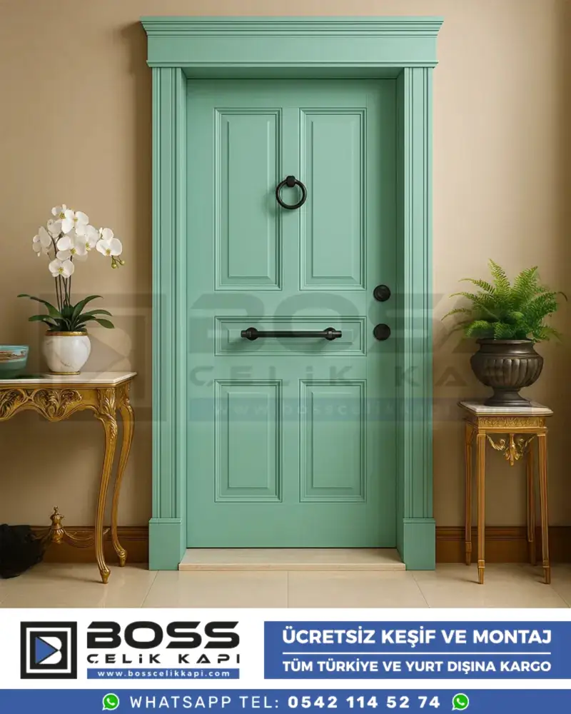 Poseidon-Acik-Yesil-Celik-Kapi-Modelleri