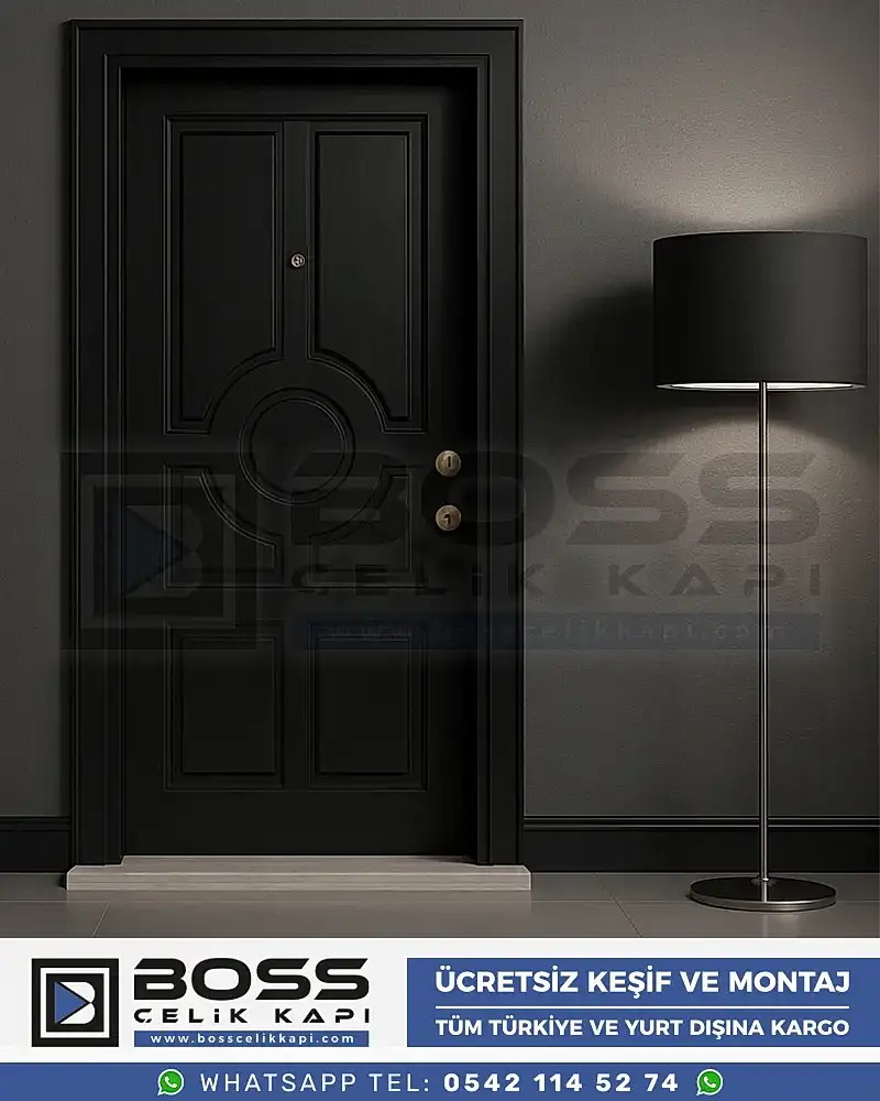 Thalia-Mat-Siyah-Celik-Kapi