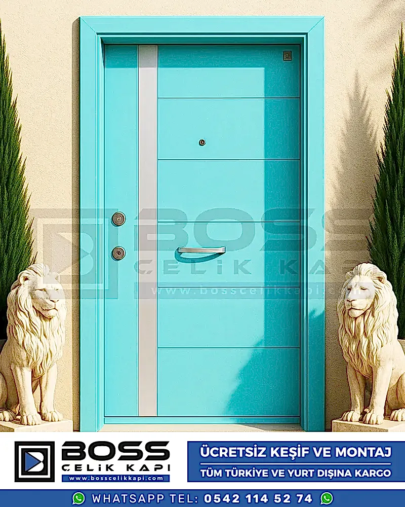 Castle-Turkuaz-Celik-Kapi