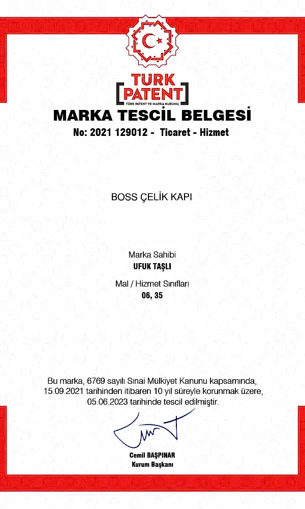 Boss Marka Tescil
