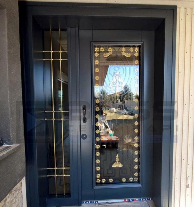Antrasit Ferforjeli Villa Kapısı