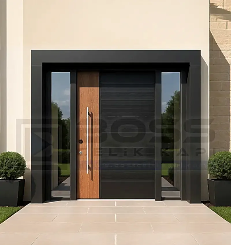 Antrasit Meşe Villa Kapisi Stanford