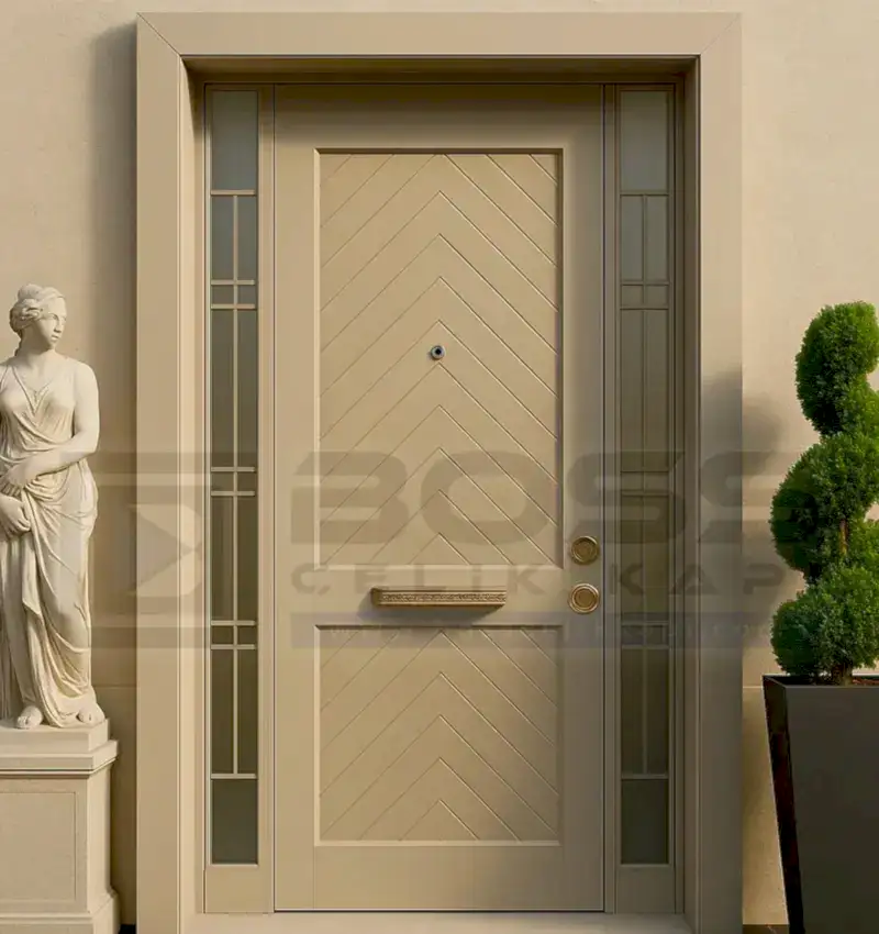 Bej Kompakt Villa Kapısı Elenora