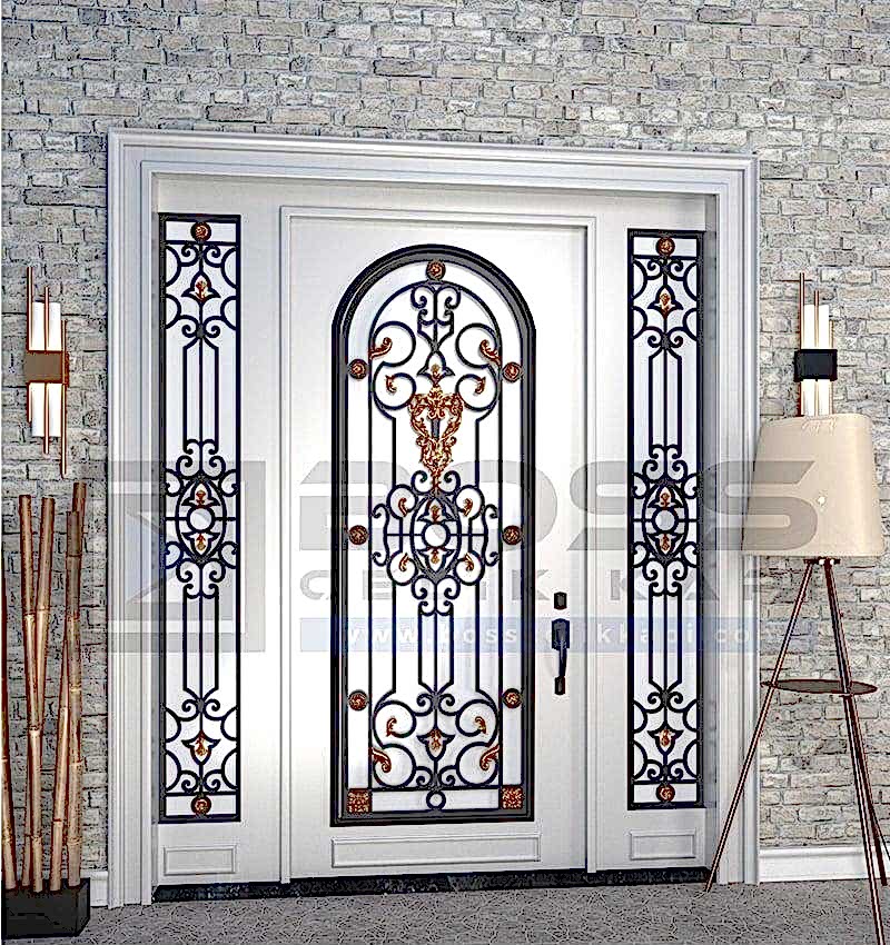 Ferforje Villa Kapısı Beyaz