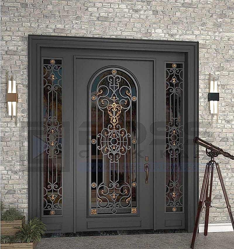 Ferforje Villa Kapısı Antrasit Gri