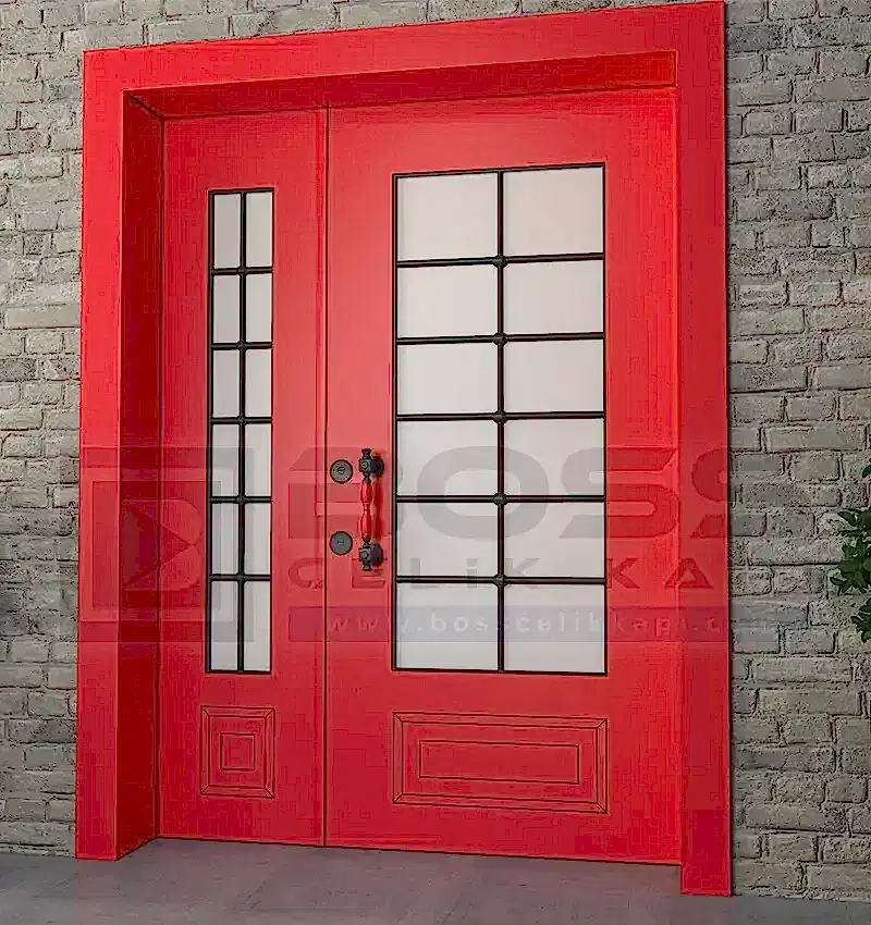 Kırmızı Çelik Villa Kapısı Sofia