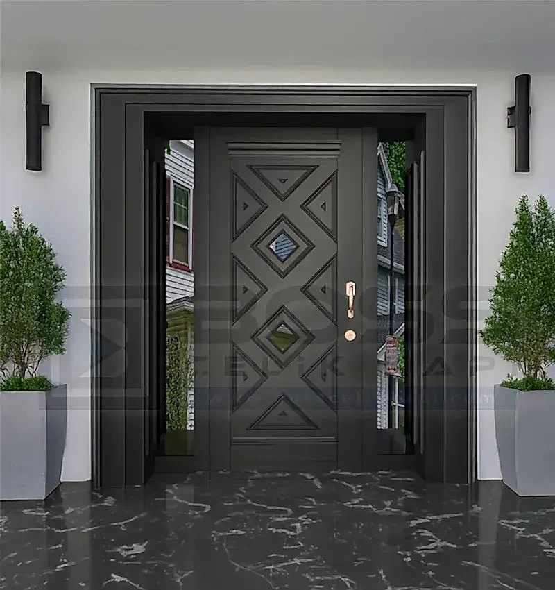 Mat Siyah Dış Kapı Villa Kapısı Ulm