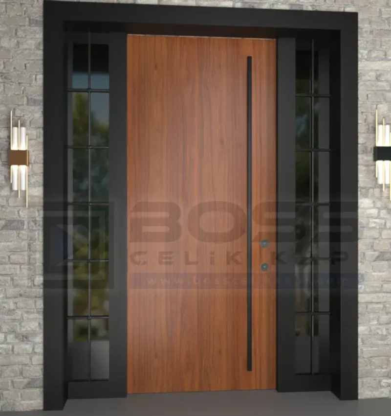 Siyah Maun Kompozit Villa Kapısı