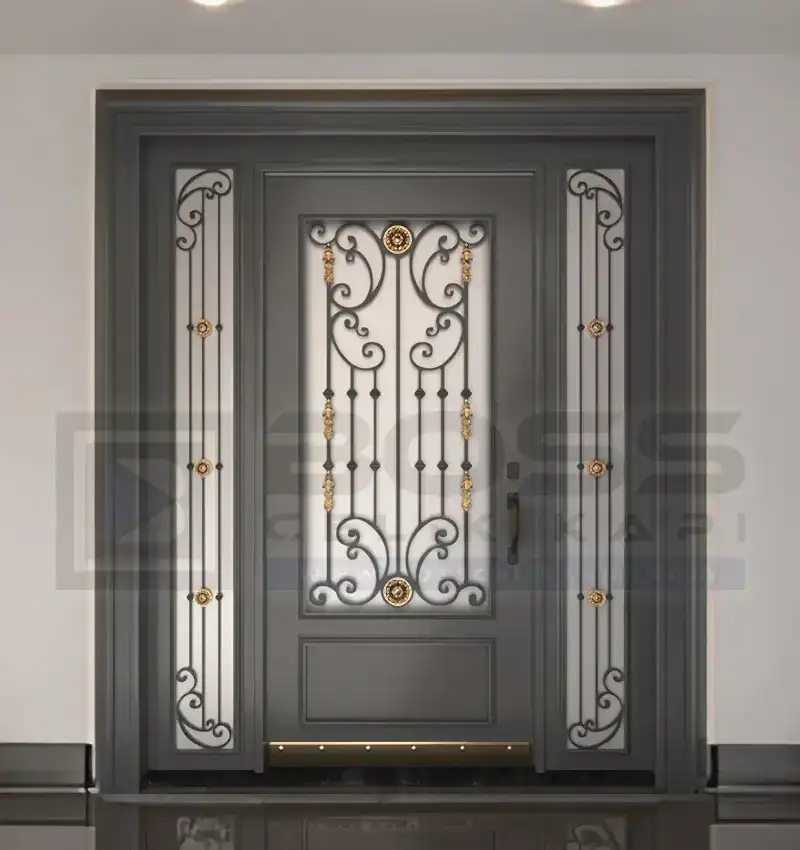 Antrasit Ferforjeli Villa Kapısı Modelleri 2024 Fiyatları