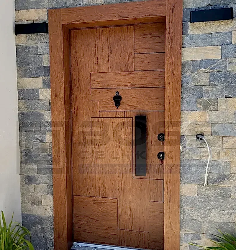 Geometrik Desen Kompakt Villa Kapısı