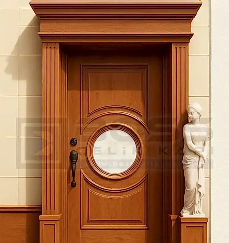 Marin Ahşap Villa Kapısı Yalıkavak